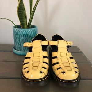 Super Rare Yellow Doc Marten sandals/shoes - comfy